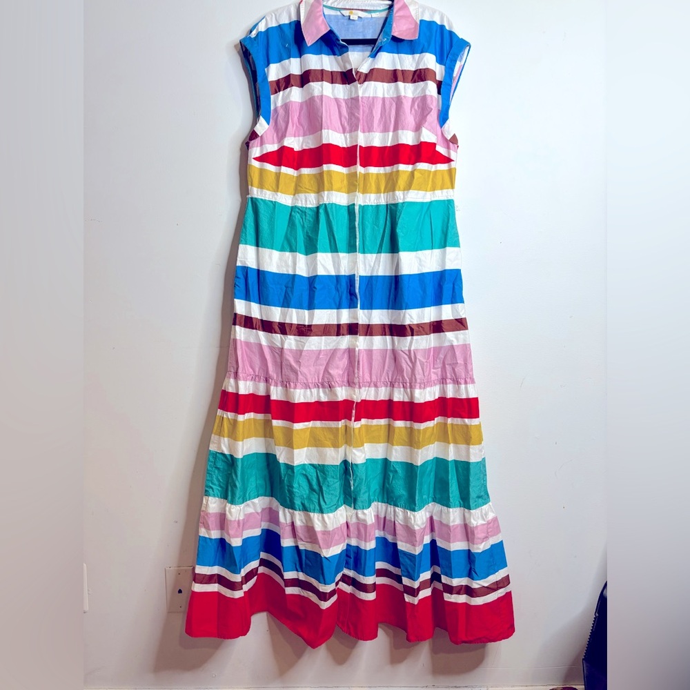 Boden Betty Maxi Shirt Dress size 16/18